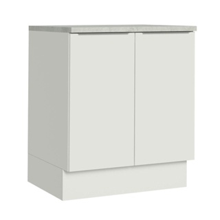 Balcão de Cozinha Madesa Stella 70 cm 2 Portas - Branco