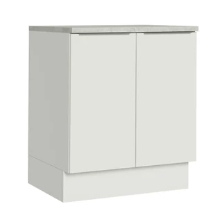 Balcão de Cozinha Madesa Stella 70 cm 2 Portas - Branco