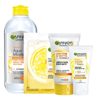 Kit Garnier SkinActive Uniform & Matte + Antioleosidade
