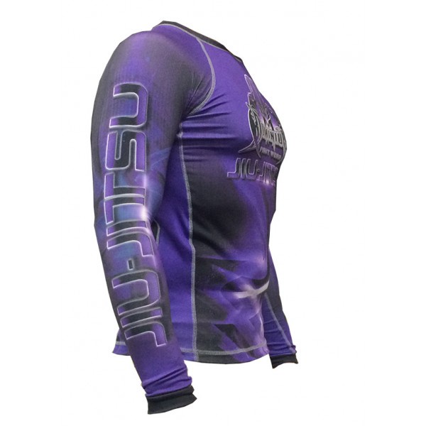 Camisa Rash Guard Compressão 2737 Roxa Jiu Jitsu Shopee Brasil