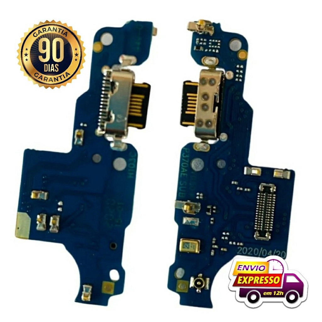Placa Conector de Carga e Microfone Moto G9 Play XT2083