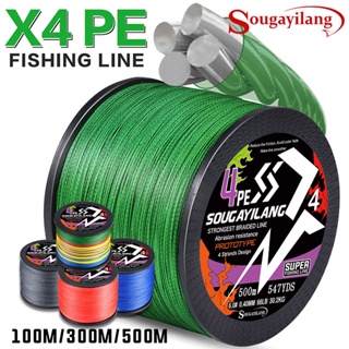 [Max Drag 66 LB 】 Sougayilang Linha De Pesca 100M PE Trançada 4 De Suporte De Forte