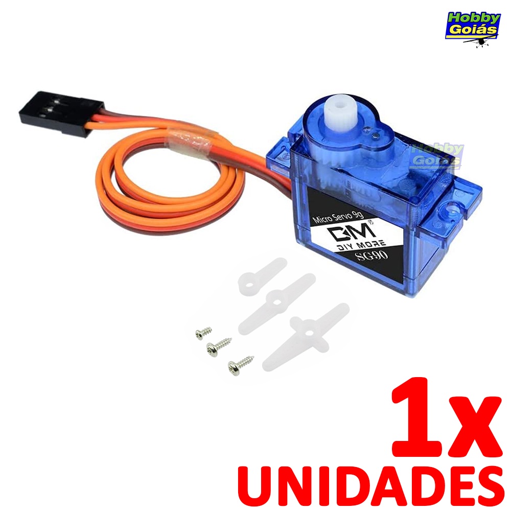 Servo 9g SG90 Marca GM Micro Servo Motor P/ Aeromodelo Asa Zagi ...