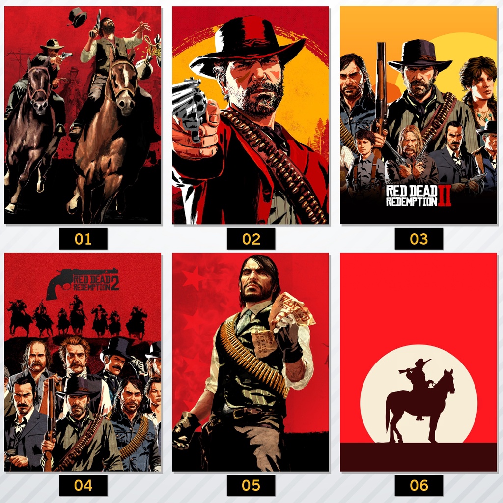 Placa Decorativa Red Dead Redemption - Tamanho 19x28cm - Games