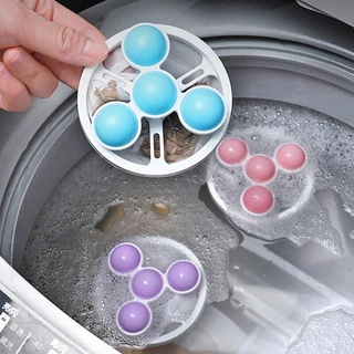 Coletor Filtro de Fiapos Pelos Maquina de Lavar Tirar Pelo Roupas Saco de Filtro Flutuante Coletores de Cabelos Lavadora