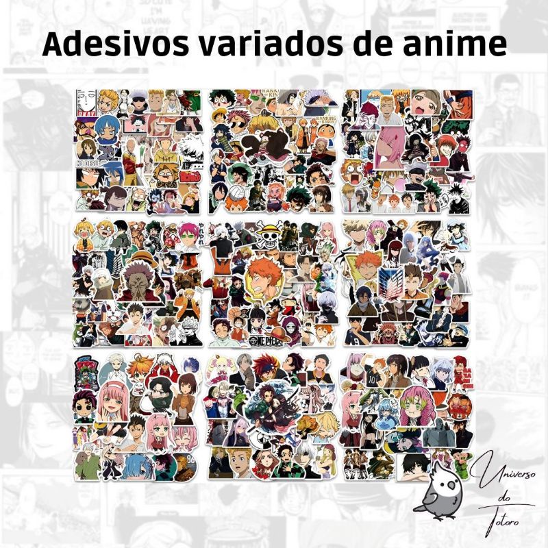 Kit 10 Adesivos Personagens Anime Boku no Hero My Hero Academia