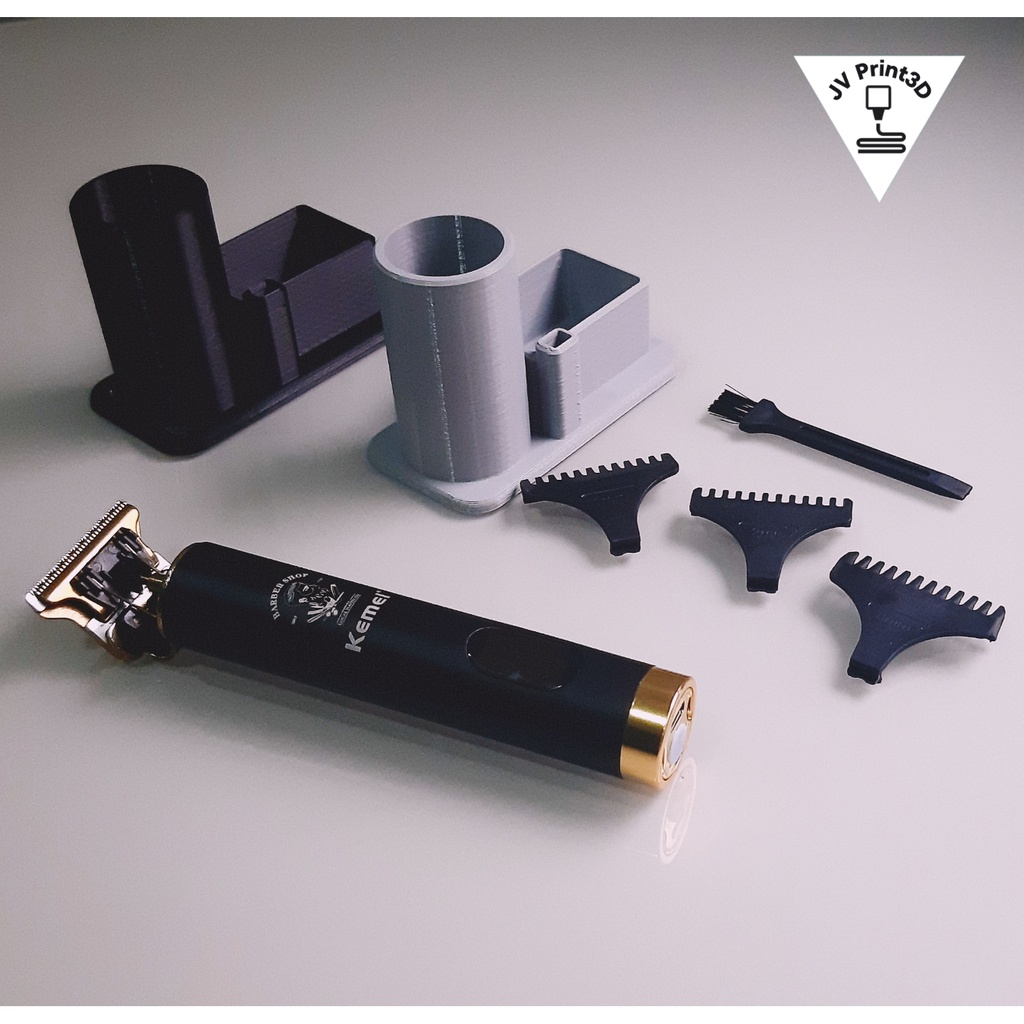 Suporte para Máquina De Cortar Cabelo Para Barba Masculina T9 Sem Fio Portátil USB (Universal)