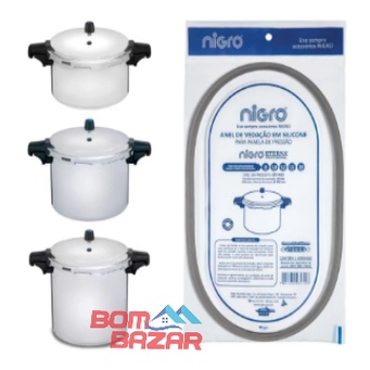 Borracha Nigro Eterna Profissional para Panela Pressão 8 – 10 – 12 – 15 – 20 Litros – Original