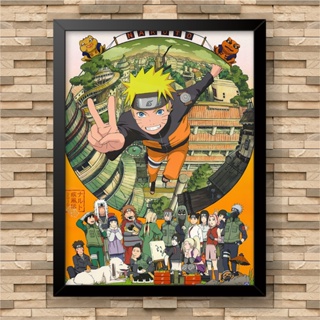 Quadro Formato Nuvem Akatsuki Naruto Decorção Geek Sala Quarto