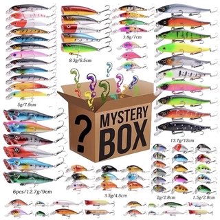 Kit Iscas artificial Misteriosas 7 a 8 iscas, frog, zig, articuladas, coloridas, anzol
