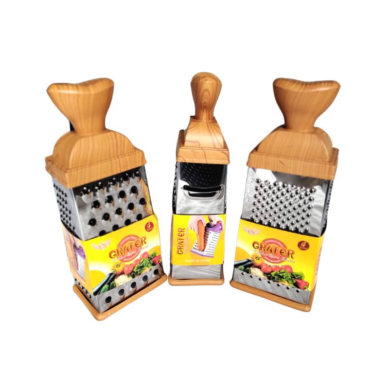 Ralador de inox com cabo de madeira | Shopee Brasil