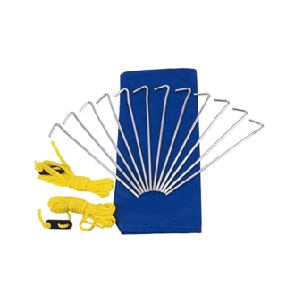 Conjunto de Estacas com Cordinhas Camp Kit 302150 Nautika