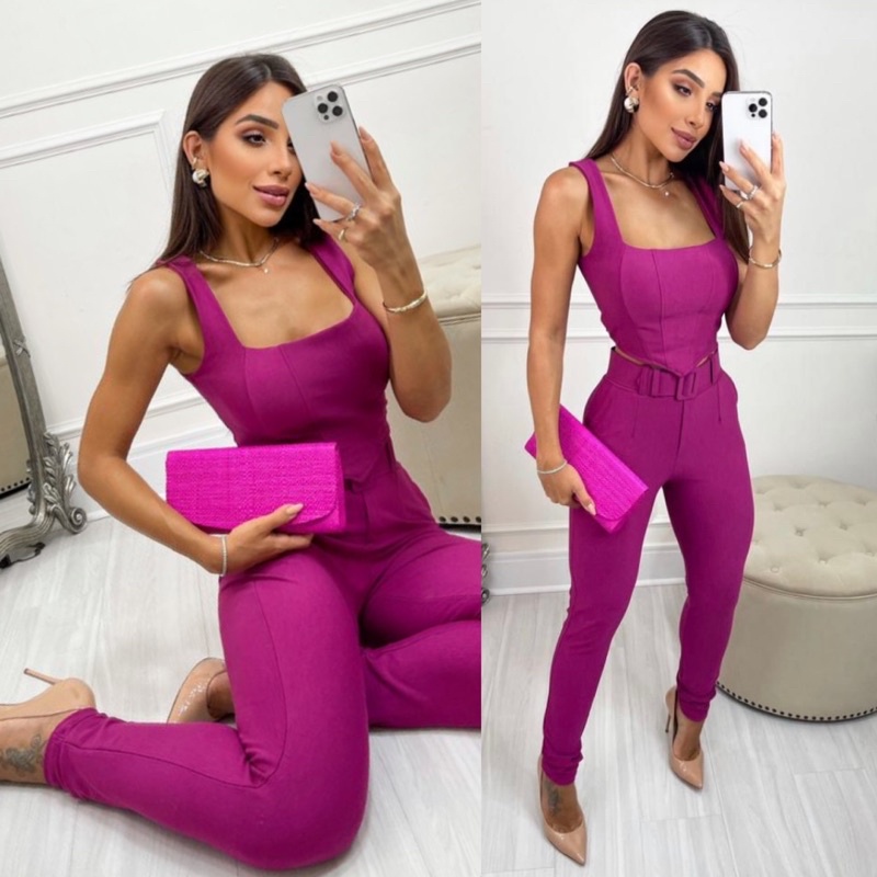 CONJUNTO FEMININO SEXY DECOTE LUXO LOOK BALADA NOITE FESTA | Shopee Brasil