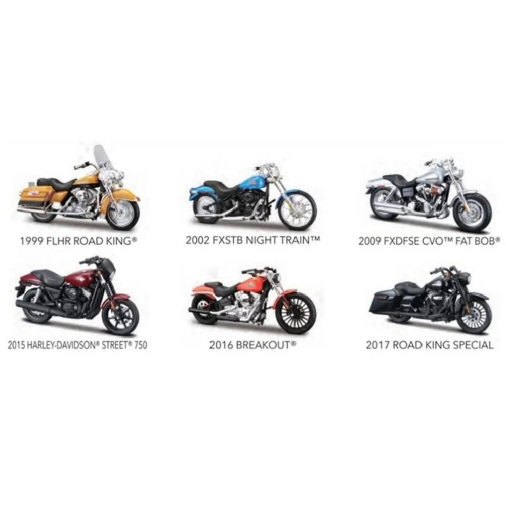 Miniatura Harley Davidson Série 36 - Vários Modelos - Maisto