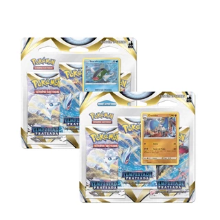 Blister Triplo EE12 Tempestade Prateada Cranidos Basculin Pokemon TCG
