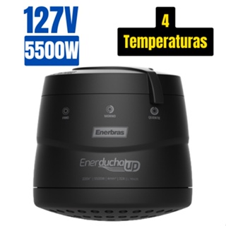 Ducha Enerducha Up4 5500w 127v 4 Temperaturas Chuveiro Preto Enerbras