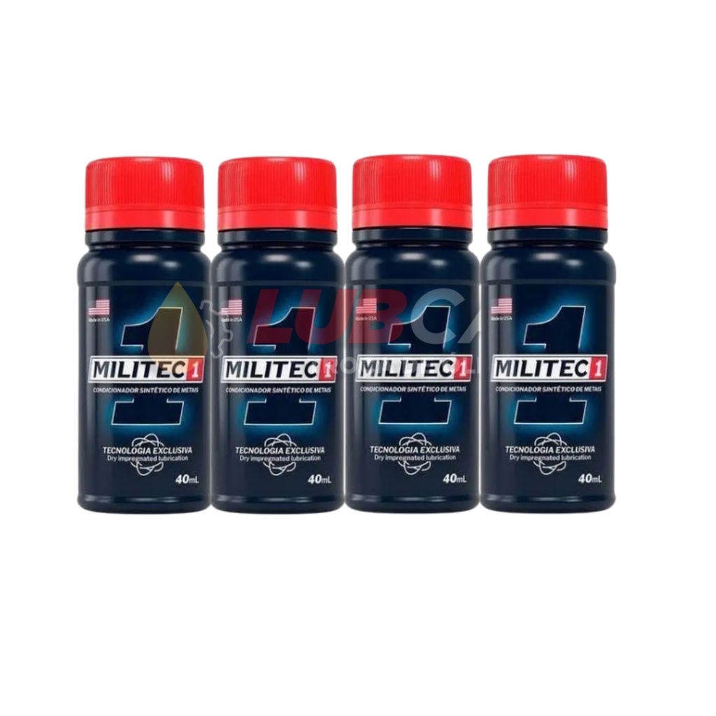 Kit com 4 Militec 1 para Motor Condicionador de Metais Original 40 Ml ...