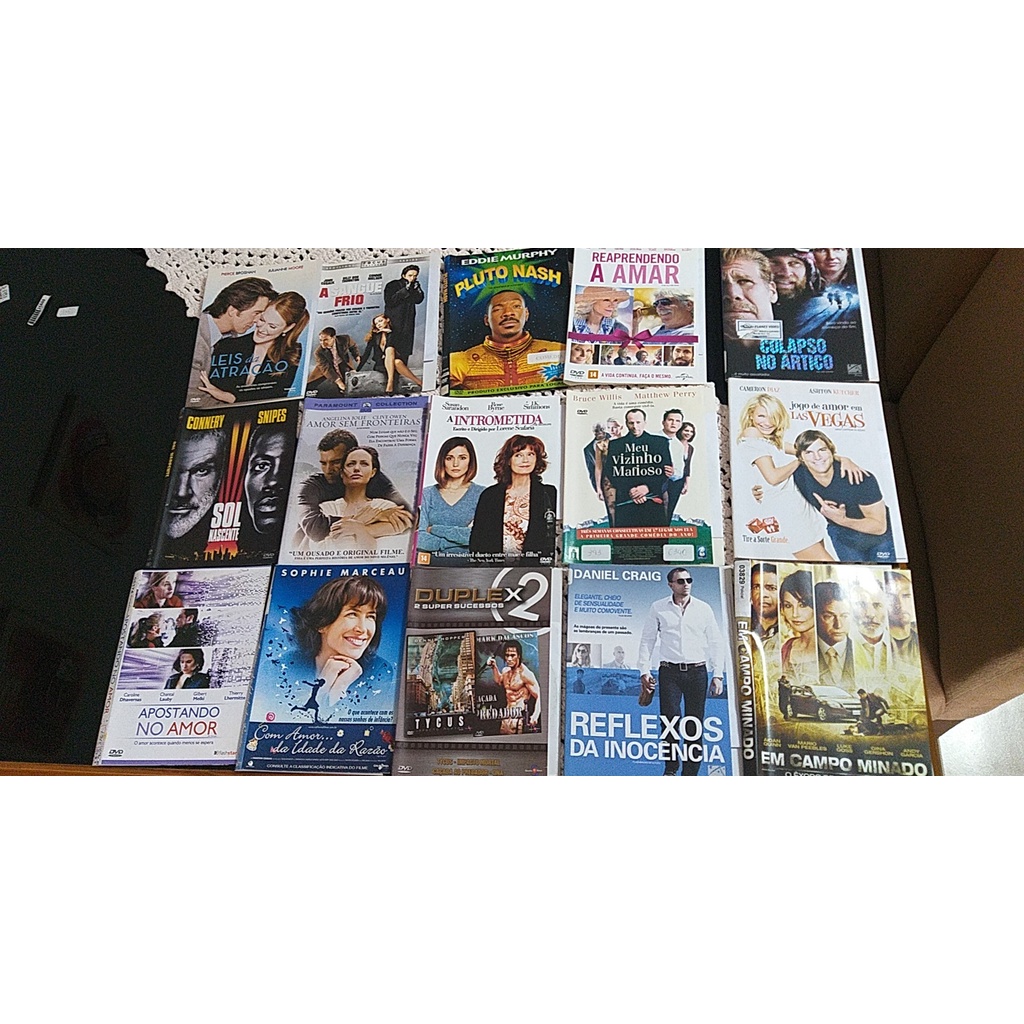 Lote 10 Dvds de Filmes Original | Shopee Brasil