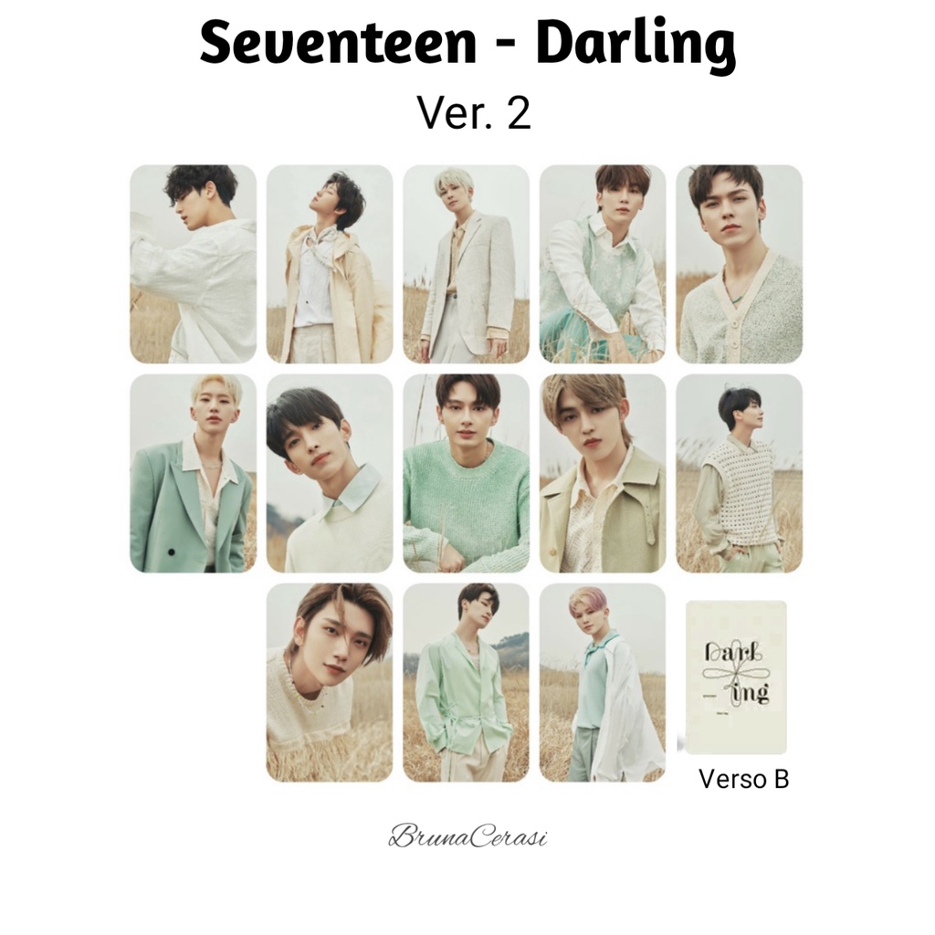 SEVENTEEN - Face The Sun Darling SET/KIT Photocards HD Be The Sun