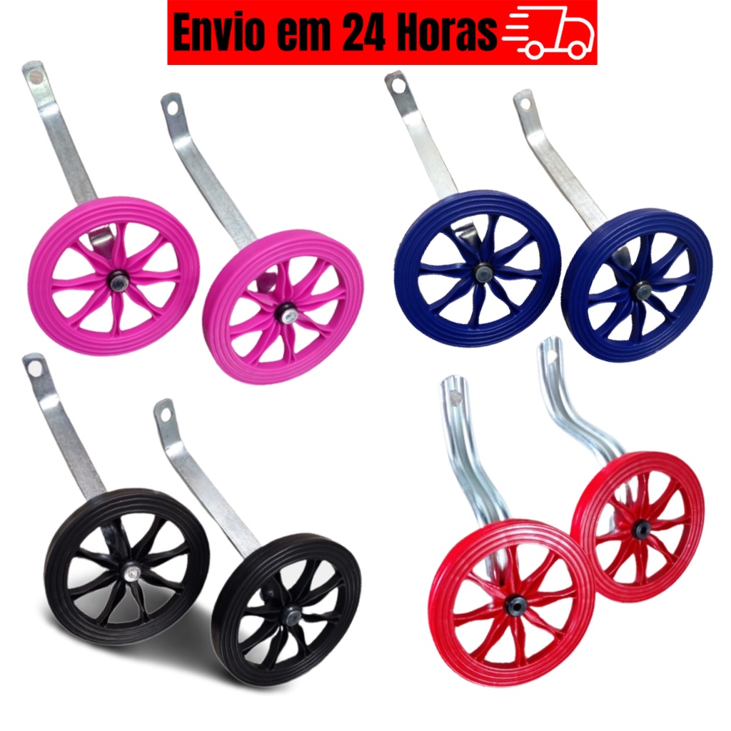 Roda Rodinha Lateral Para Bicicleta Infantil Wester Bike Aro 16 Par Cores