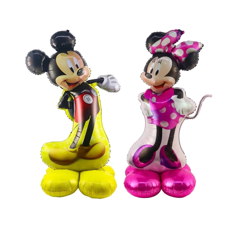 112Cm Grande Mickey Minnie Mouse Foil Balloon Festa De Aniversário Preto  Rosa Decorações Em Pé Desenho Animado Infantil Bola De Banho De Bebê |  Shopee Brasil