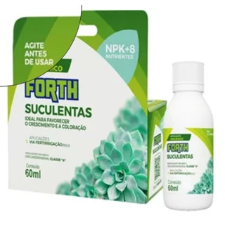Adubo Fertilizante Orgânico Forth Suculentas 60Ml Forth 12 Litros