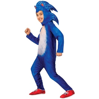 Fantasia De Halloween Carnaval Chineco Azul Super SONIC Menino