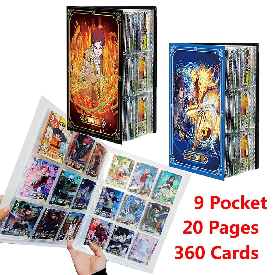 Anime Naruto Uzumaki Game Map Cartões Livro Dos Desenhos Animados Pasta Kid  Cool Toy Presente 160 Pcs
