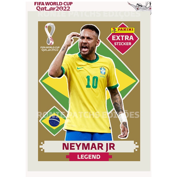 Figurinha Neymar Jr Legend Extra Bordo Oficial