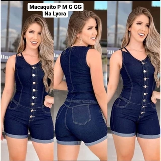 MACAQUINHO JEANS COM LYCRA SUPER LANÇAMENTO