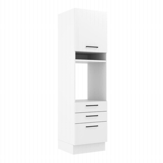 Torre Quente Madesa Agata 60 cm 1 Porta 3 Gavetas - Branco