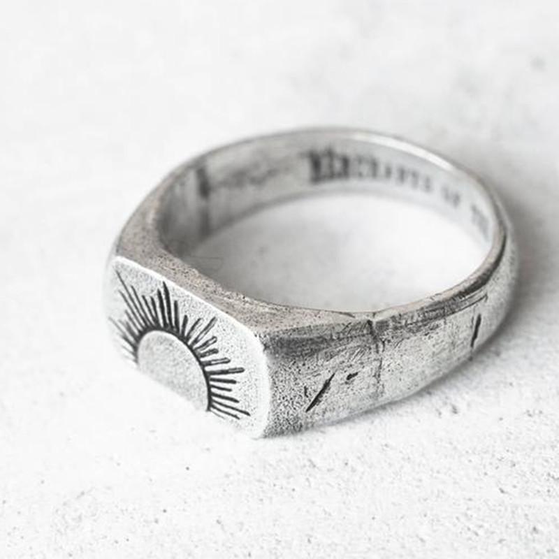 Anel De Sol Vintage Delicado Personalidade Masculina Moda Nascer Hip Hop Festa Jóias Presentes