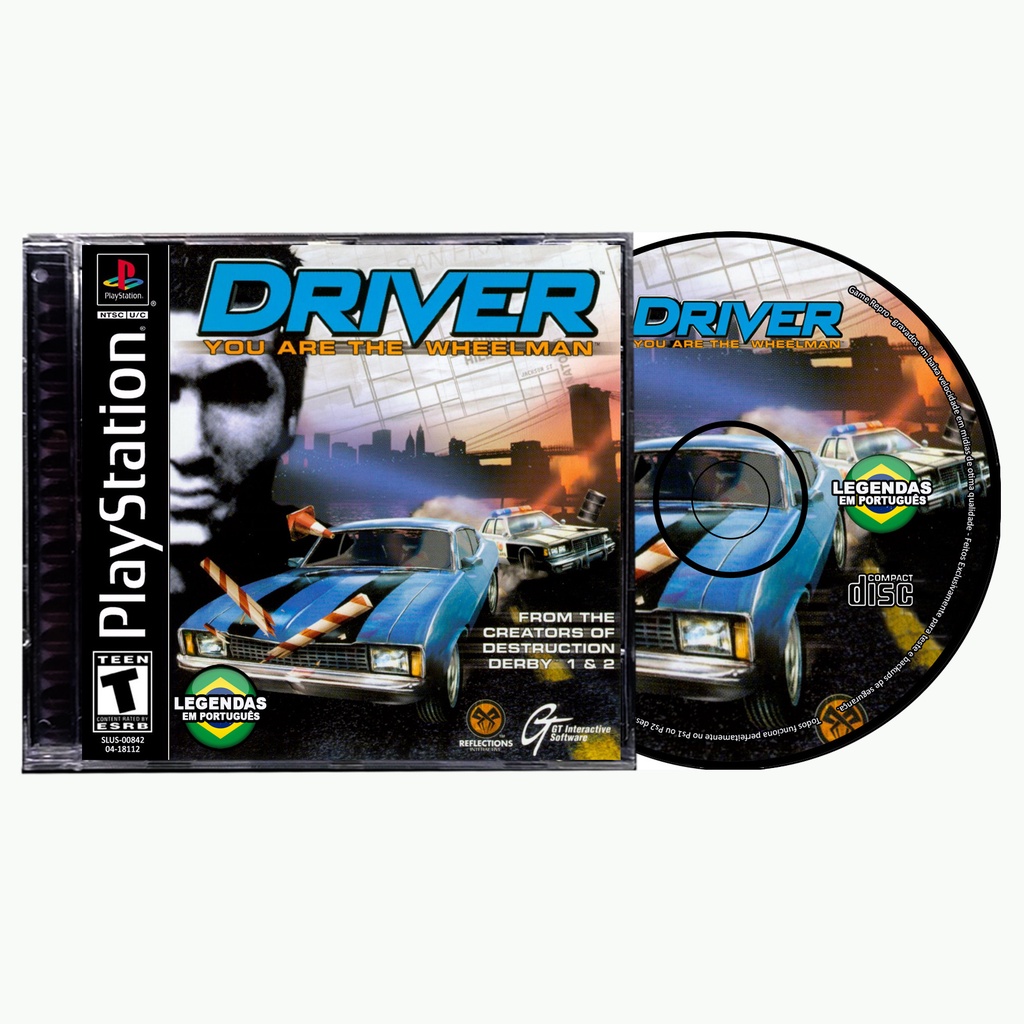 NOVO GAMEPLAY: DRIVER 1 (PS1) - INTRO DO JOGO + DEMONSTRAÇÃO + 1
