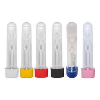 50 - Tubete para lembrancinhas de 13 cm Bolha de sabão (COM HASTE DE SABÃO)