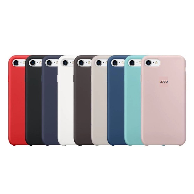 Case Capinha Silicone Aveludada Compatível iPhone 7/8/SE2 (com logo)