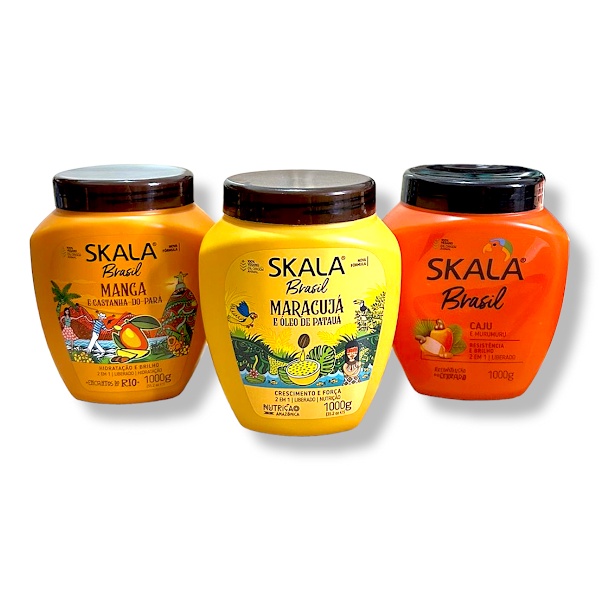 Kit Skala Cronograma Capilar Com 3 Cremes De Tratamento | Shopee Brasil