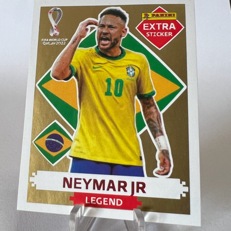 Figurinha Extra Neymar Jr Ouro Legend Copa do Mundo Original | Shopee ...