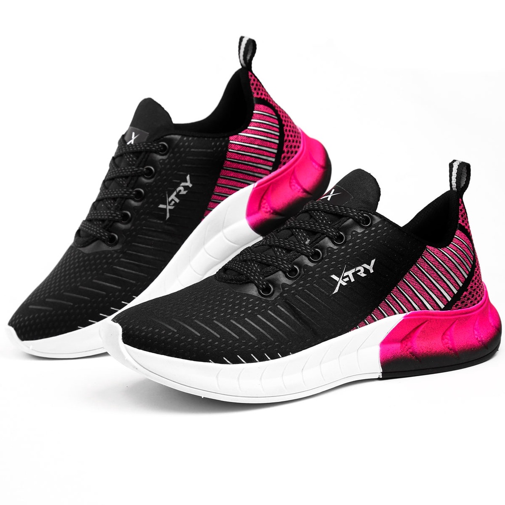 Tenis polo feminino store preto e rosa