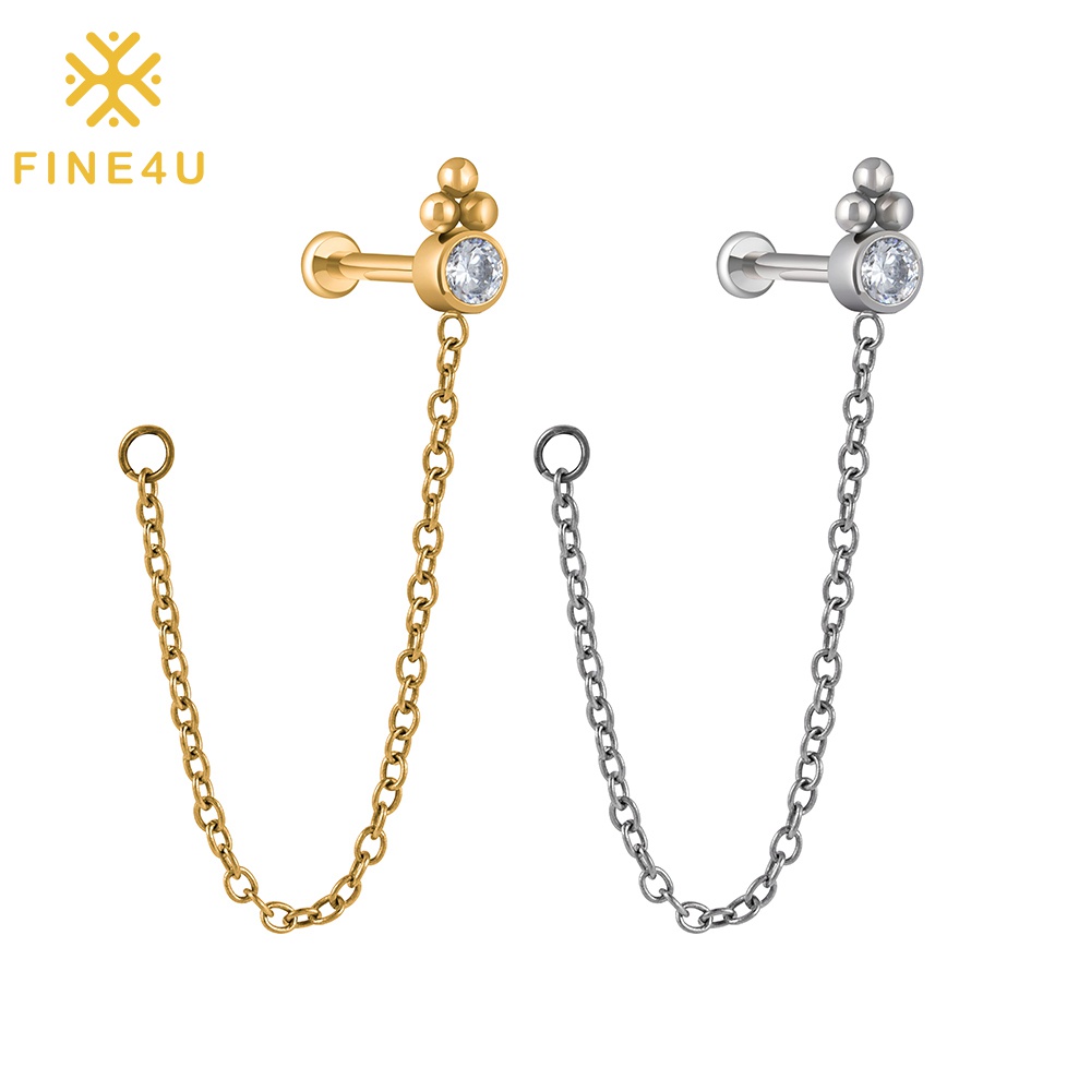 Piercing Naso E Orecchio Acciaio Chirurgico - Senza Filo, Anallergico, Con CZ - Foto 13