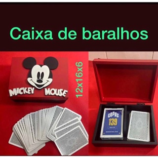 Caixa Para Baralho Mickey