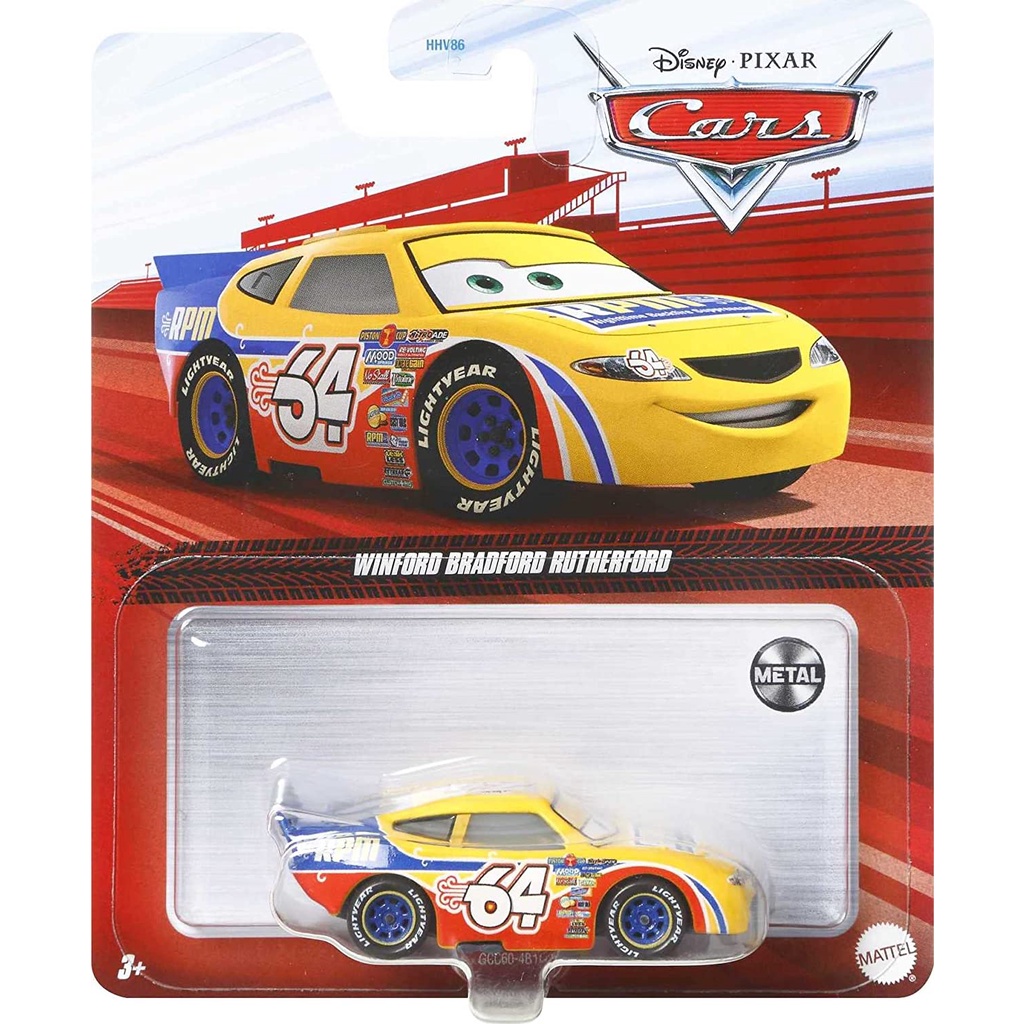 Disney Cars RPM #64 Winford Bradford Rutherford Carros Mattel
