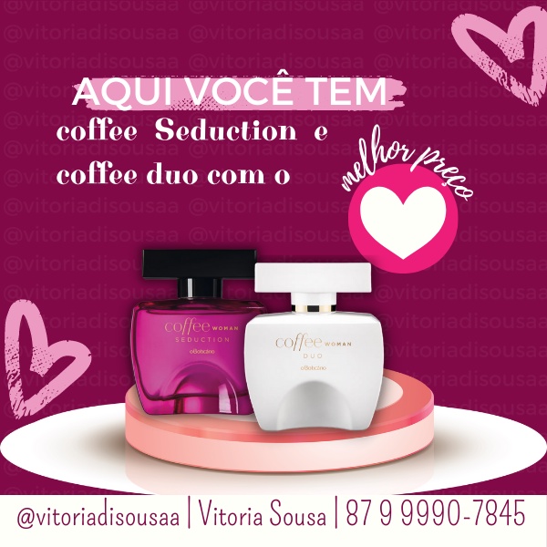 Perfume Coffee Woman Seduction Coffee Woman Duo Desodorante Colônia Colônia  100ml, O Boticário