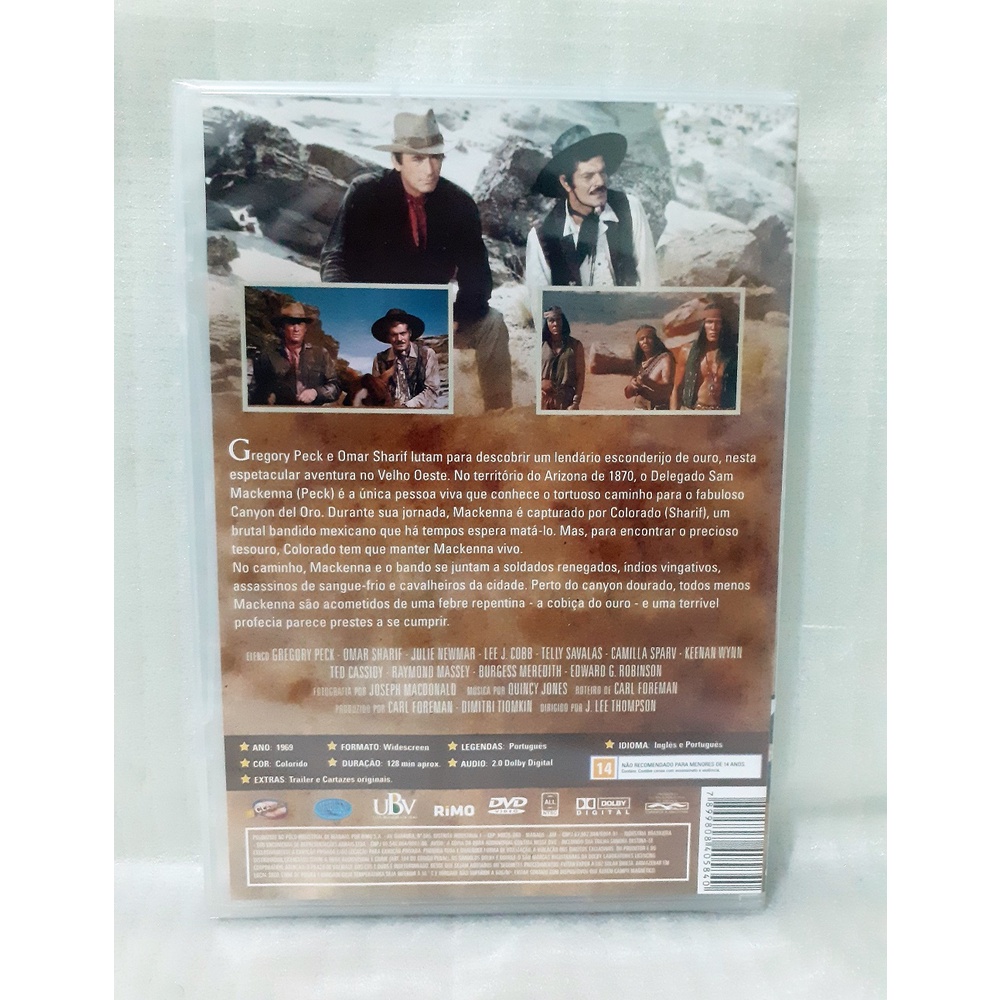 DVD - O Ouro de Mackenna