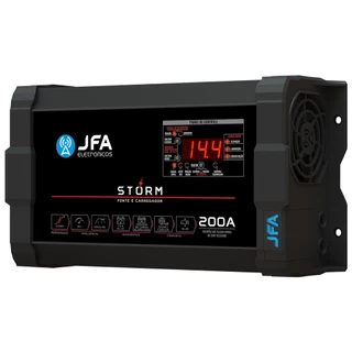 Fonte e Carregador Bateria Bivolt Jfa Storm 200a Digital Cca