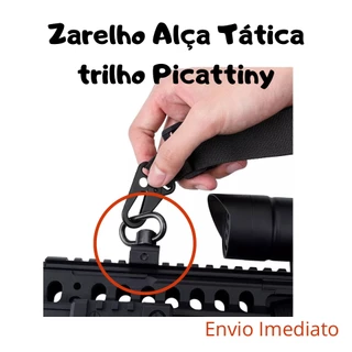 Zarelho alça para trilho com chave para instalação.