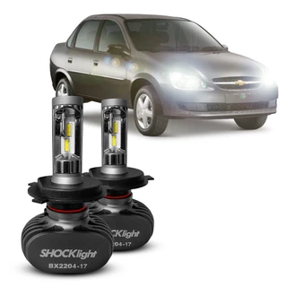 Ultra Led Shocklight 10.000 Lumens 6000k Chevrolet Cassic Farol Alto e Baixo Lançamento