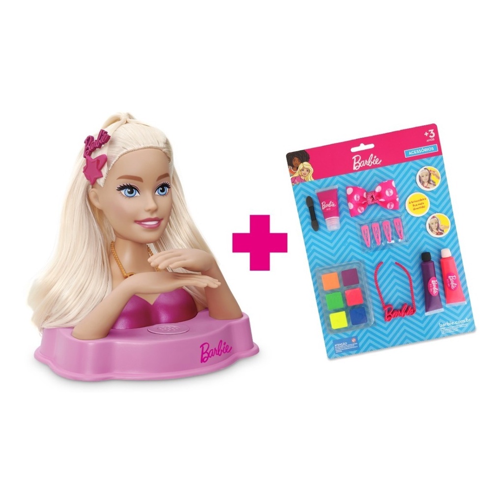 Kit Styling Core Com Frases + Kit Maquiagem - Barbie Mattel | Shopee Brasil