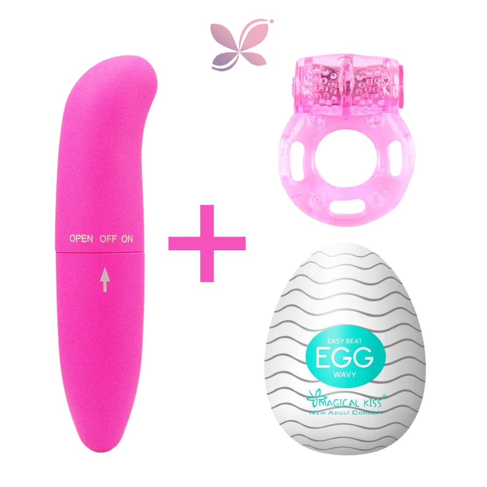 Kit Vibrador Ponto G Anel Peniano Vibrador Egg Masturbador Shopee Brasil 1901