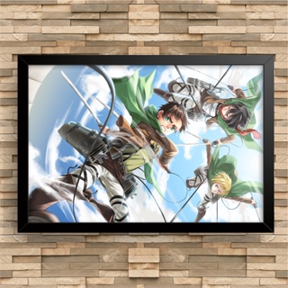 Placa Decorativa Shingeki No Kyojin Season 4 Temporada Eren Cor Marrom