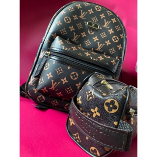 Louis Vuitton Venta Al Por Mayor Mochila De Cuero Clásico Moda